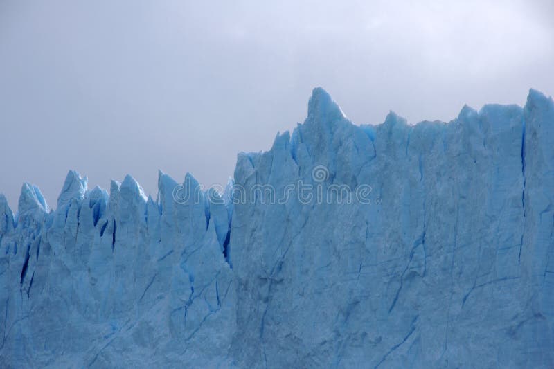 Ridges of the glacier royalty free stock photography Ridges of the glacier royalty free stock photography