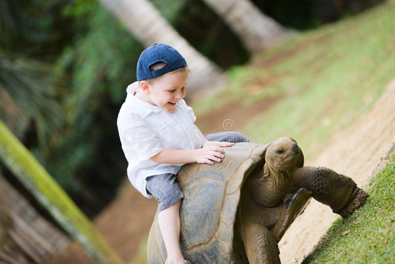 Riding Giant Turtle