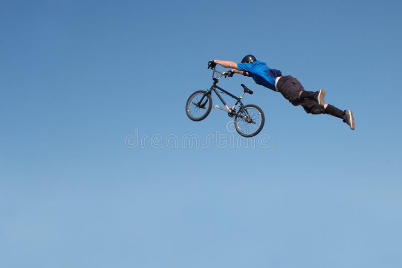 Riding High stock image. Image of freestyle, helmet, bike 1967153