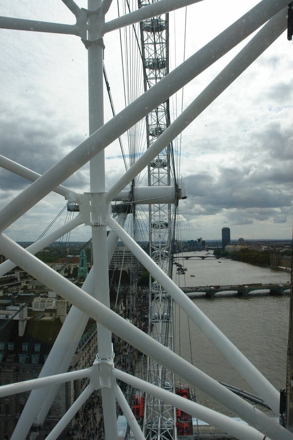 Riding the London Eye editorial stock image. Image of ride 50979684
