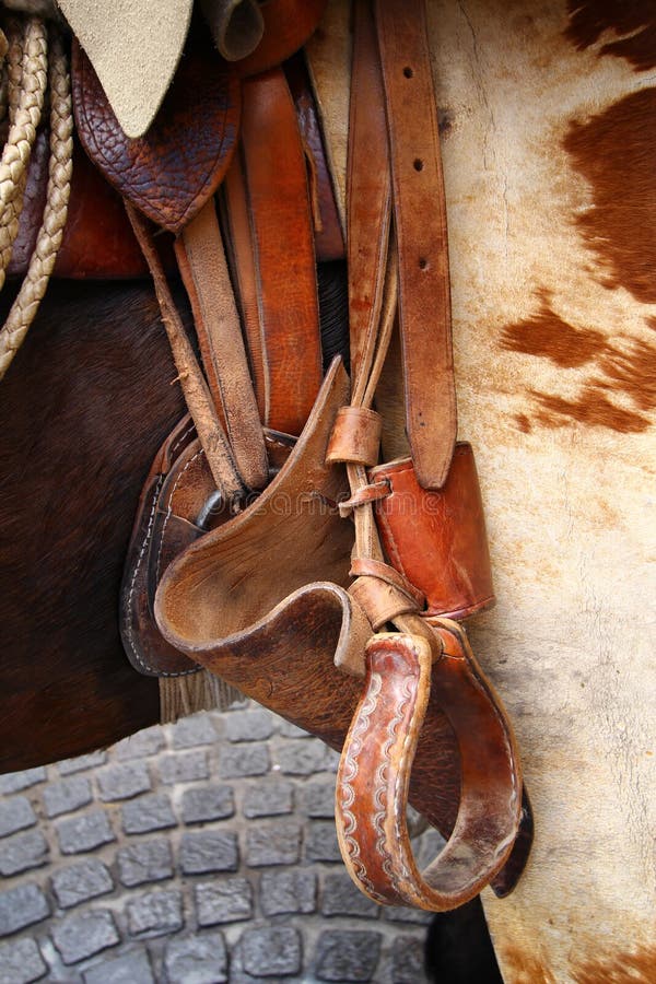 Riding saddle royalty free stock photography