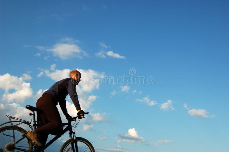 Riding at sunset