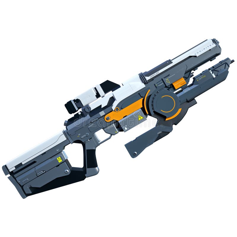 Rifle da ficção científica ilustração do vetor Rifle da ficção científica ilustração do vetor