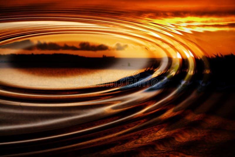 Riflessioni di tramonto royalty illustrazione gratis Riflessioni di tramonto royalty illustrazione gratis