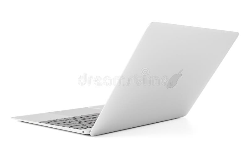 RIGA, LATVIA - December 29, 2016: 12-inch Macbook laptop computer. royalty free stock images