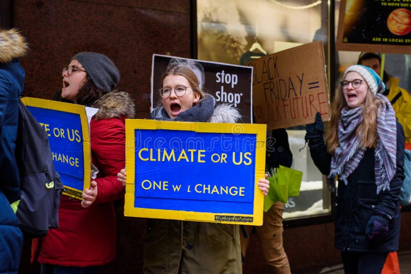 4th Global Climate strike and Black Friday protest in Riga, Latvia stock photography 4th Global Climate strike and Black Friday protest in Riga, Latvia stock photography