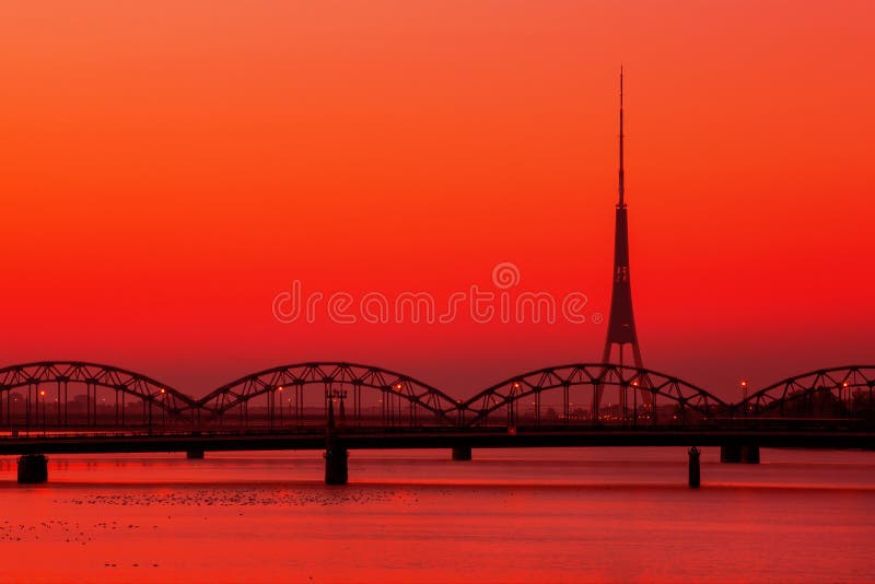 Riga Radio and TV Tower royalty free stock image Riga Radio and TV Tower royalty free stock image
