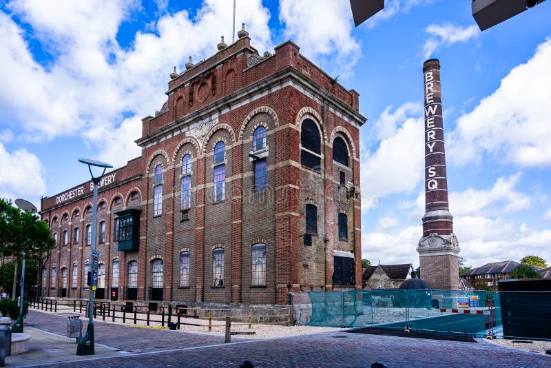 Rigenerazione del centro edificato di Eldridge Pope Brewery Site Dorchester Dorset fotografia stock Rigenerazione del centro edificato di Eldridge Pope Brewery Site Dorchester Dorset fotografia stock