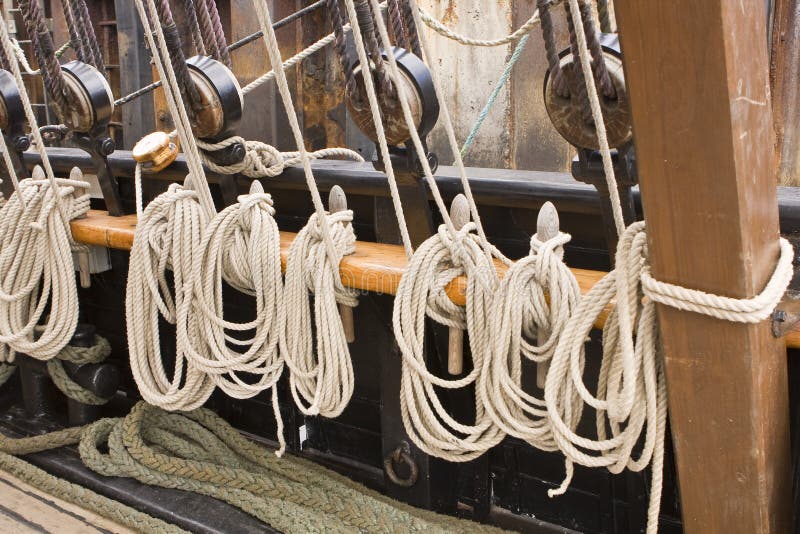 Rigging on an old ship