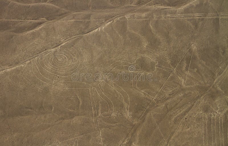 Righe di Nazca, vista aerea, Perù