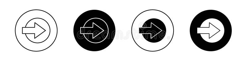 Pictogramă săgeată dreapta vector illustration