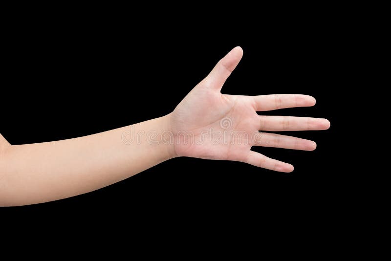 Right back hand of a man trying to reach or grab something. fling, touch sign. Reaching out to the left. isolated on white. Background royalty free stock images Right back hand of a man trying to reach or grab something. fling, touch sign. Reaching out to the left. isolated on white. Background royalty free stock images