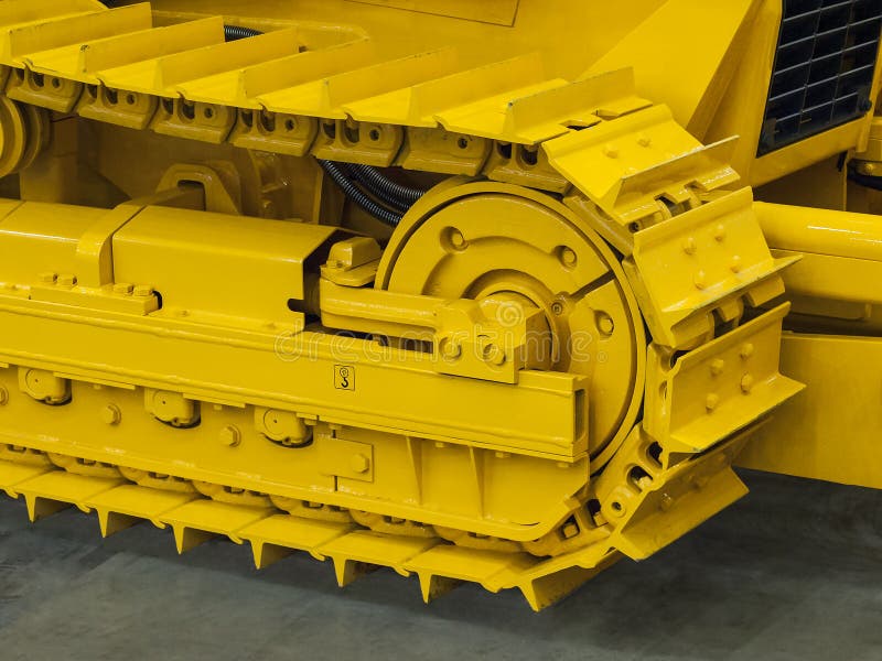 Right Caterpillar of Excavator Stock Photo Image of industrial