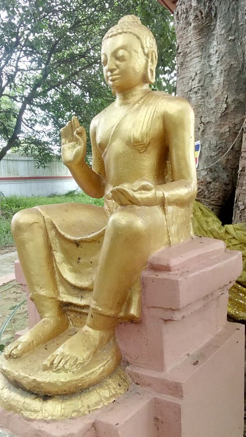 Right side view of lord Buddha stock photos