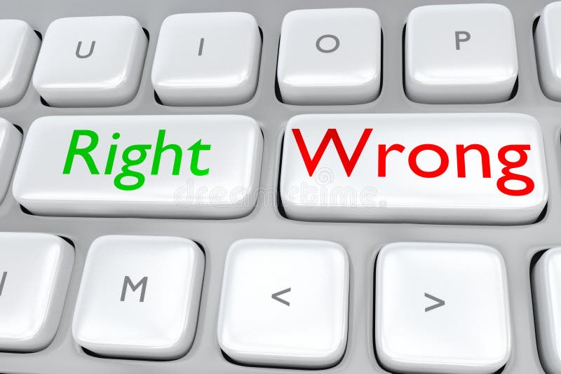 Right/Wrong concept stock photos Right/Wrong concept stock photos