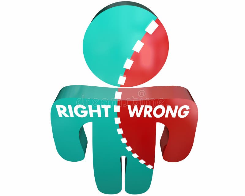 True Vs False Right Wrong Person Accurate Correct Stock Illustration -  Illustration of fraud, facts: 79888535