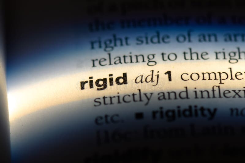 Rigid stock photo. Image of word, isolated, macro, info 126614794