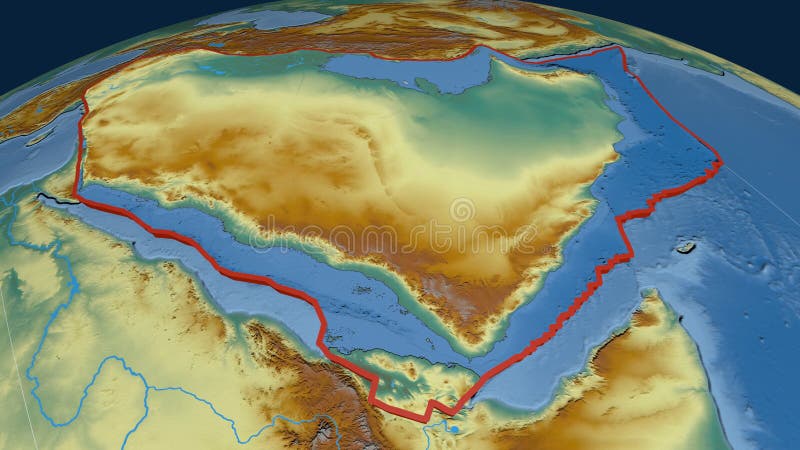Rilievo estruso di piastra araba illustrazione di stock