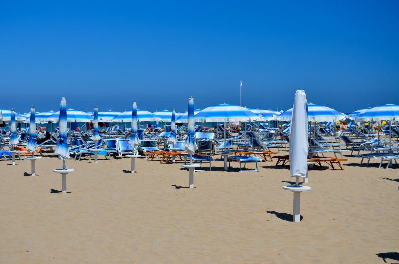 Rimini beach - umbrellas 2