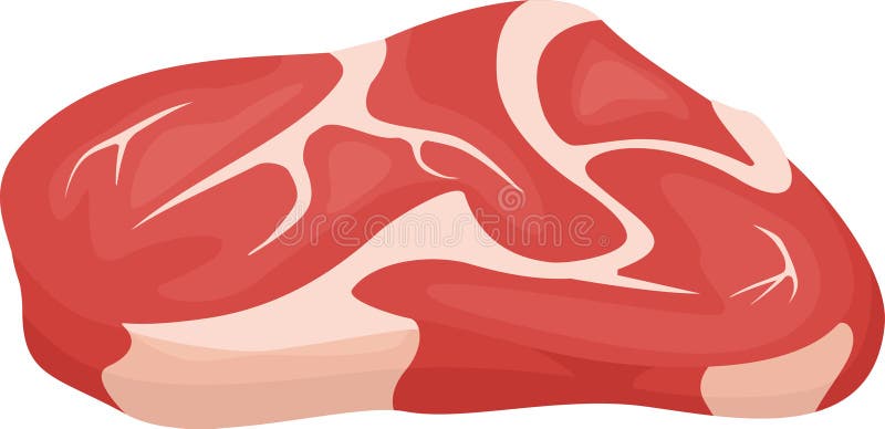 Rind-Steak isoliert auf weißem Hintergrund, Protein Food Grill Grill Restaurant Metzgerei Küche vektor abbildung