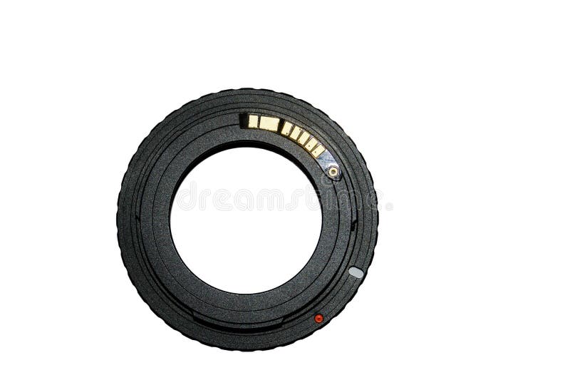 Ring Adapter for Vintage Lens with Chipfocus Stock Photo Image of