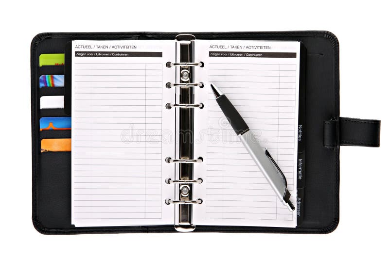 Personal organizer book stock photo. Image of work, planner 1453526