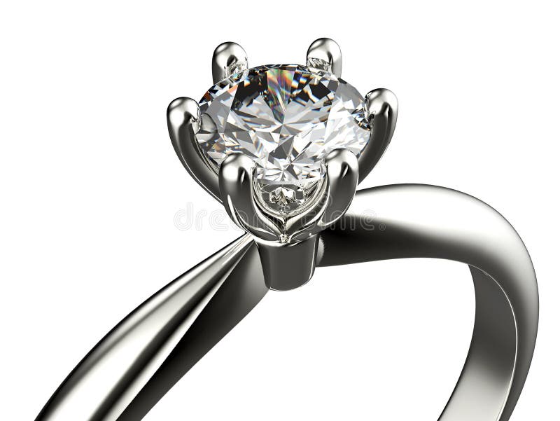 Ring with Diamond. jewelry background