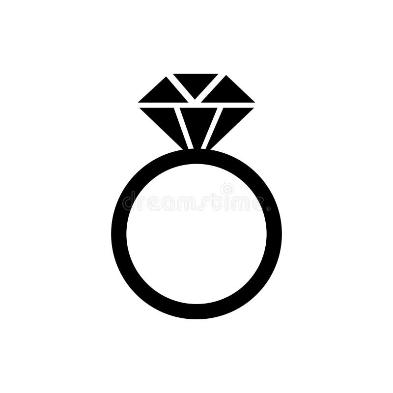 Ring Icon Vector. Jewel Illustration Sign. Bijouterie Symbol or Logo ...