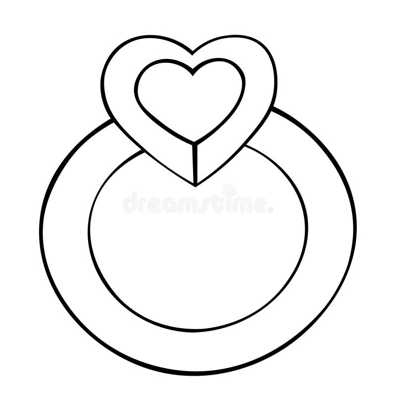Diamond Ring Coloring Page - Get Coloring Pages