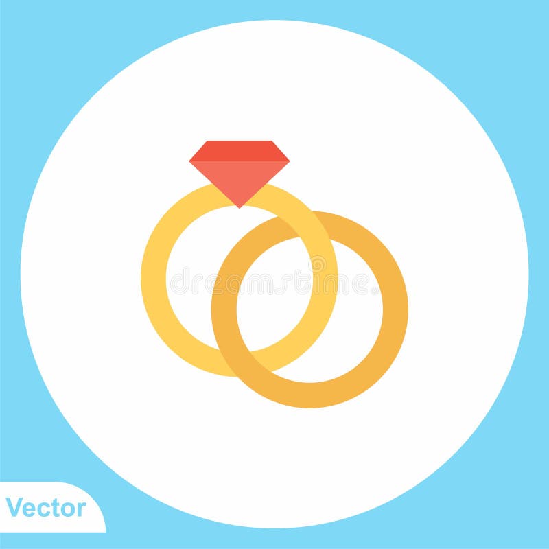 Ring Vector Icon Sign Symbol Stock Illustration Illustration of icon