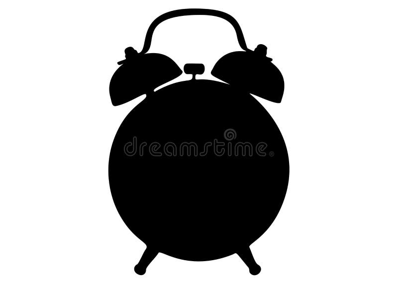 Ringing Alarm Clock on Legs. Stock Vector Illustration of graphics