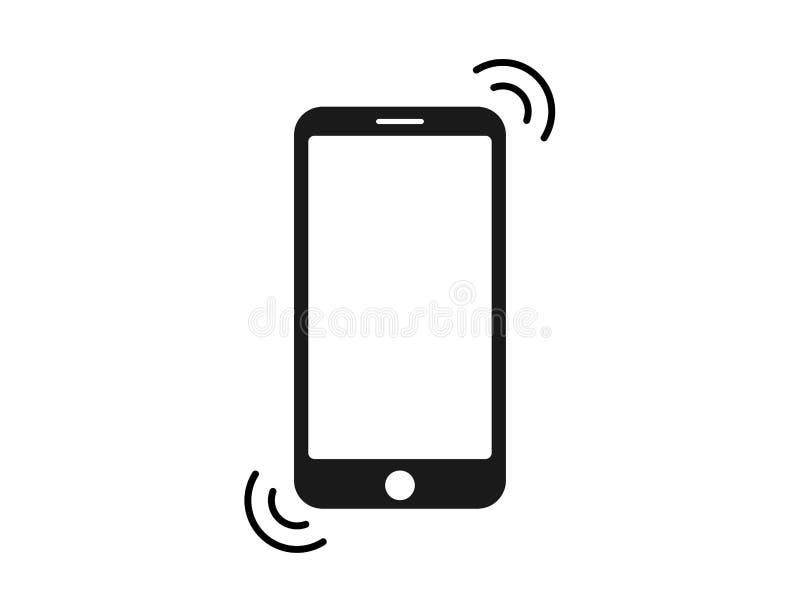 Ringing Phone Icon. Mobile Call with Signal Waves. Dial Symbol. Isolated  Cellphone Sign with Sound and Speaker Icon Stock Vector - Illustration of  service, ring: 200960506