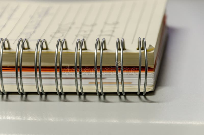 Spiral Rings of Notebook stock image. Image of directory 1067989