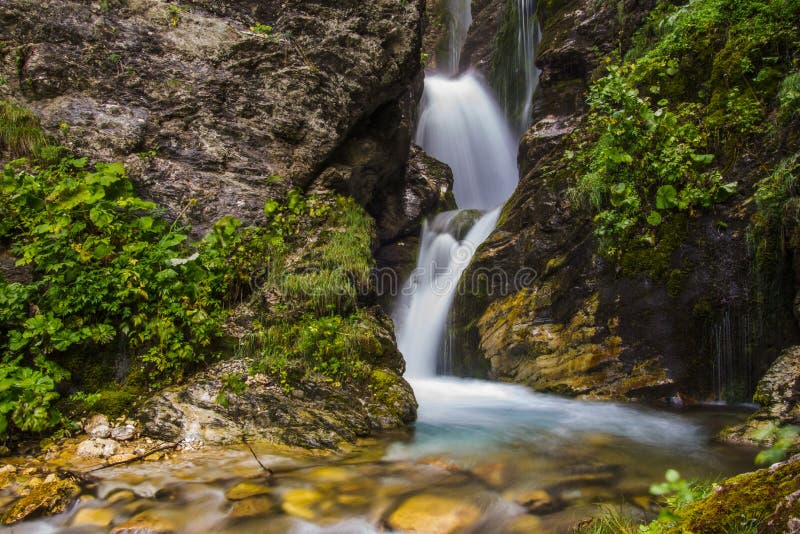 A view of Rio Arno waterfall in Abruzzo, Italy. A view of Rio Arno waterfall in Abruzzo, Italy.