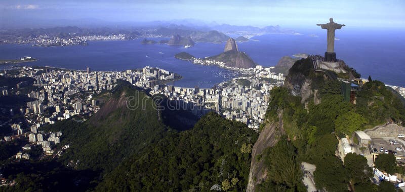 Loftopklärung vue Vun chrëschtdag erléiser statu Op méi héich stad Vun An brasilien.