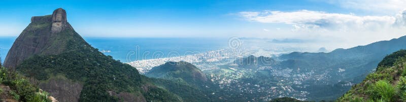 Rio de Janeiro Panorama, Brazil - Barra da Tijuca area royalty free stock photography Rio de Janeiro Panorama, Brazil - Barra da Tijuca area royalty free stock photography