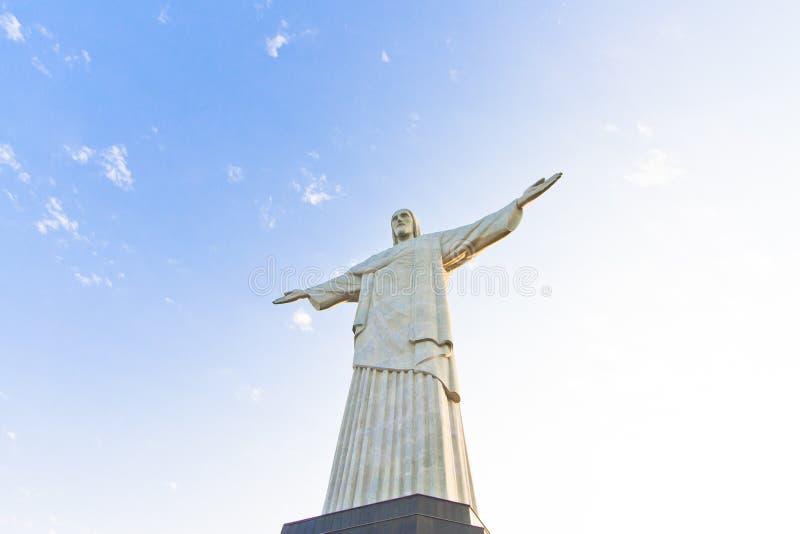 Rio de Janeiro's Christ the Redeemer statue stock images