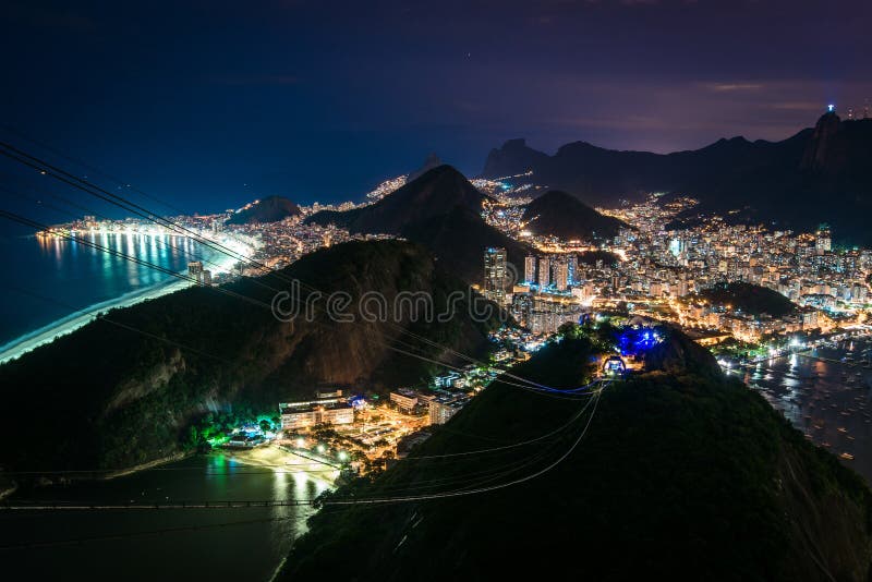 Rio de Janeiro View at Night