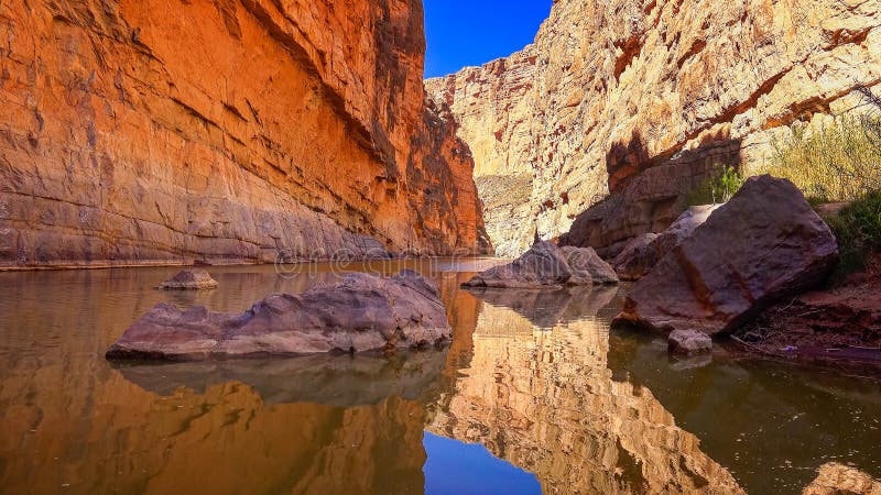 Rio Grande River and Santa Elena Canyon in Big Bend National Par