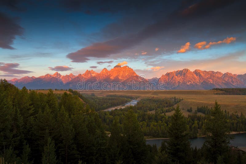 Rio Snake Tetons imagens de stock Rio Snake Tetons imagens de stock
