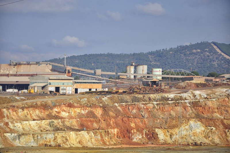 Rio Tinto Spanish Copper Mine Stock Photo Image of gritty, color