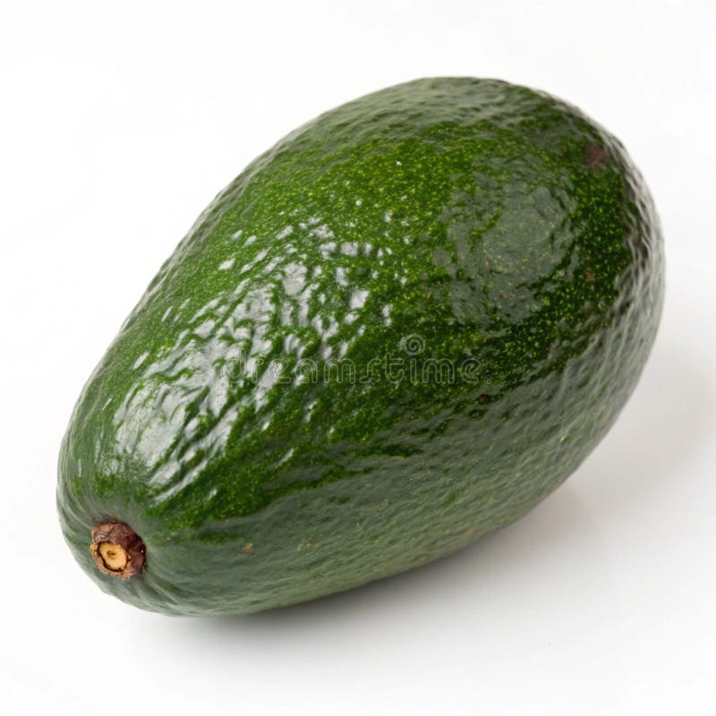 Ripe avocado isolerat på vit bakgrund royaltyfri illustrationer