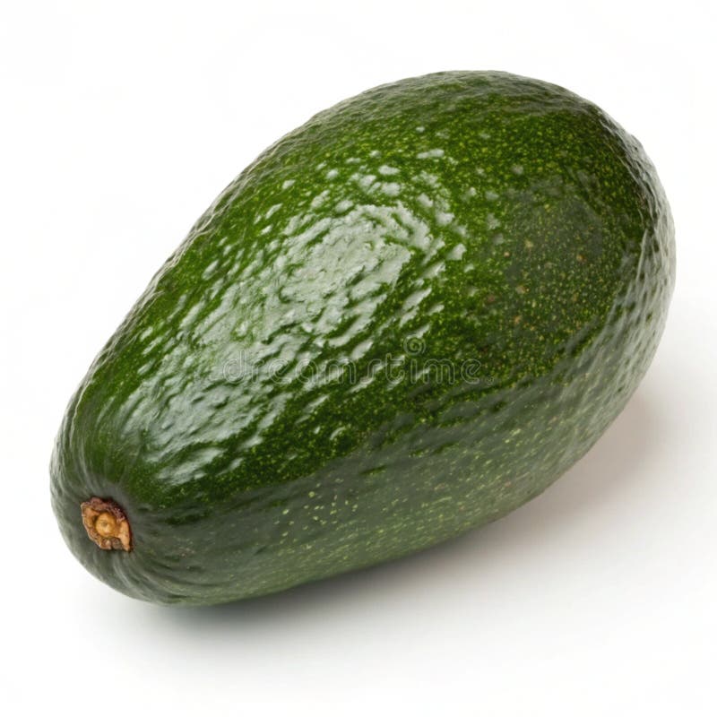 Ripe avocado isolerat på vit bakgrund stock illustrationer