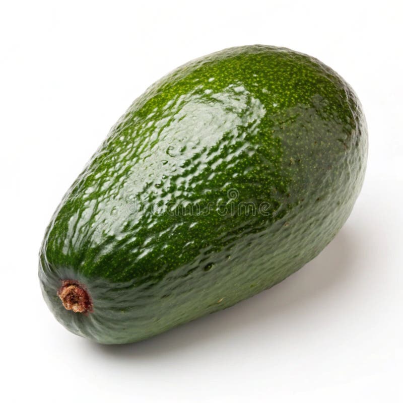 Ripe avocado isolerat på vit bakgrund royaltyfri illustrationer