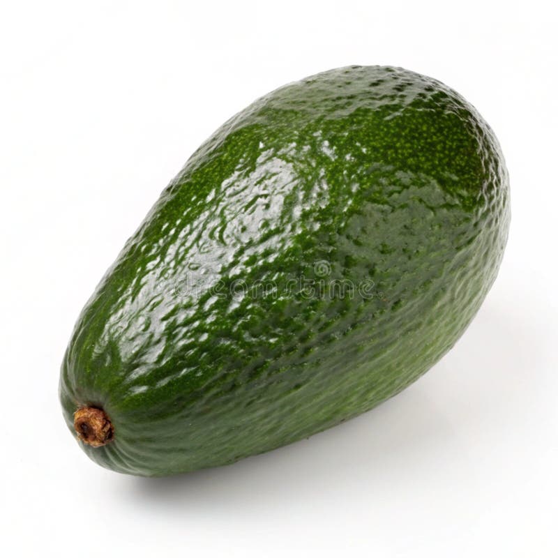 Ripe avocado isolerat på vit bakgrund royaltyfri illustrationer