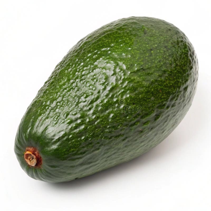 Ripe Avocado isolerat på vit bakgrund stock illustrationer