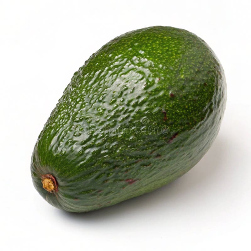 Ripe avocado isolerat på vit bakgrund royaltyfri illustrationer