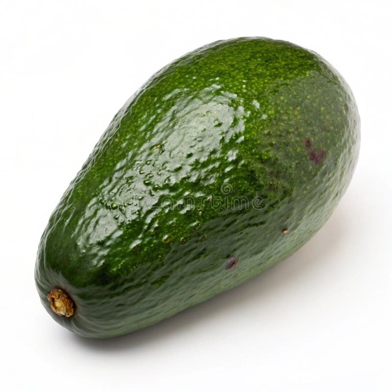 Ripe avocado isolerat på vit bakgrund royaltyfri illustrationer