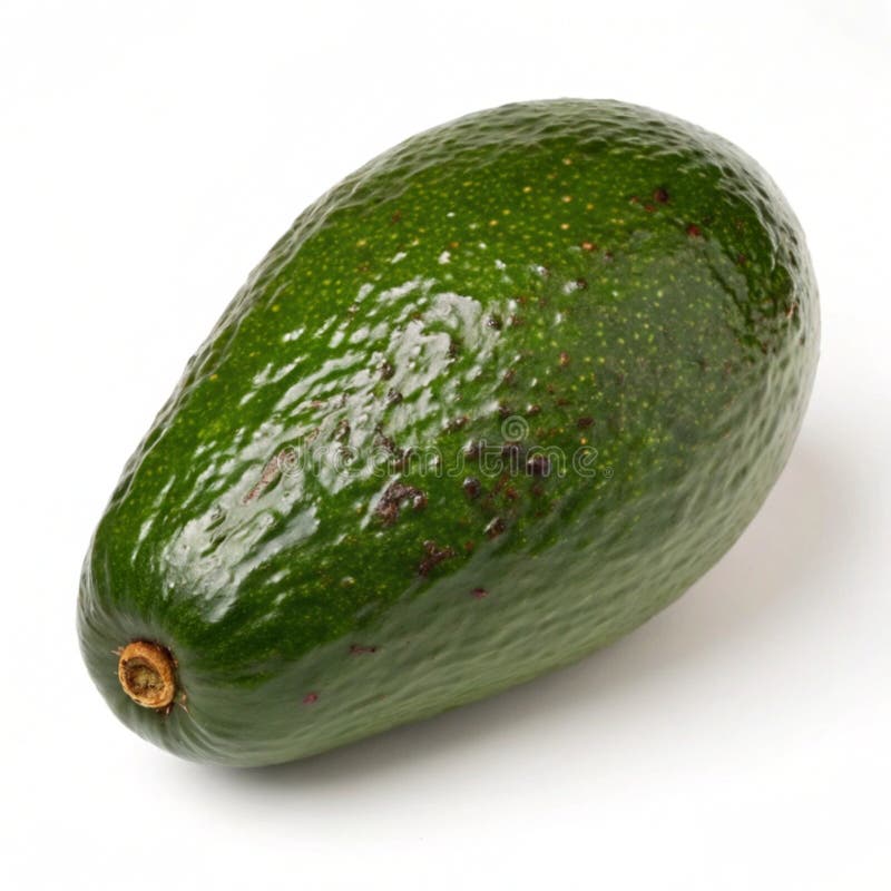Ripe avocado isolerat på vit bakgrund stock illustrationer