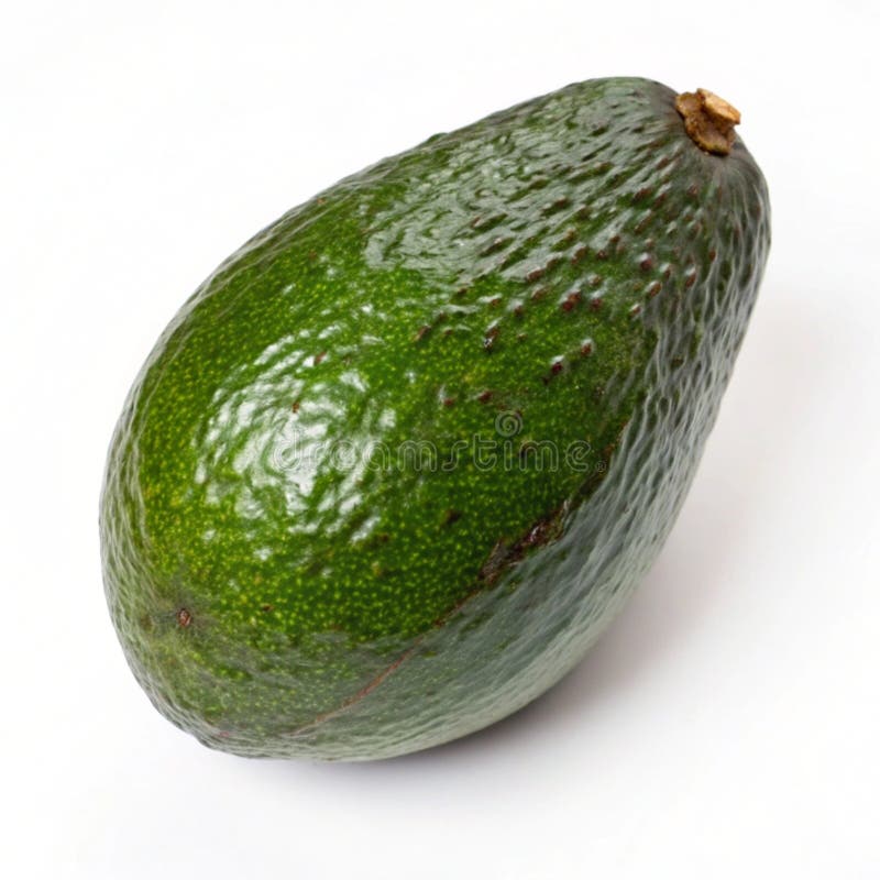 Ripe avocado isolerat på vit bakgrund stock illustrationer